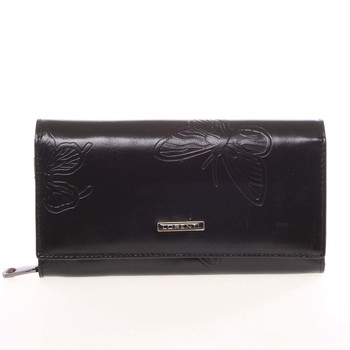 Velká elegantní kožená černá peněženka - Lorenti 6111