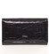 Stredne veľká lakovaná čierna peňaženka - Loren 6001