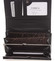 Stredne veľká lakovaná čierna peňaženka - Loren 6001