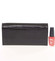 Luxusná a elegantná kožená lakovaná čierna peňaženka - Loren 2401