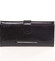 Elegantná dámska lakovaná čierna kožená peňaženka - Loren 0515