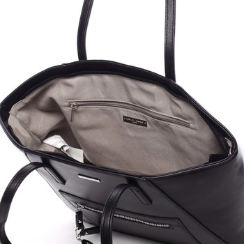 Moderná dámska kabelka cez rameno čierna - David Jones Adria