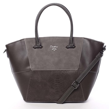 Veľká originálna dámska tmavohnedá kabelka - David Jones Husha