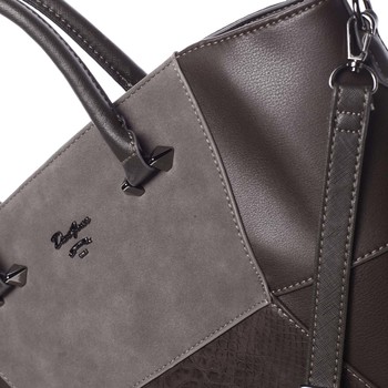 Veľká originálna dámska tmavohnedá kabelka - David Jones Husha