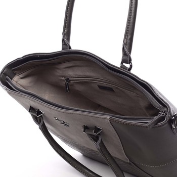 Veľká originálna dámska tmavohnedá kabelka - David Jones Husha