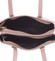 Exkluzívna dámska kožená kabelka tmavoružová - ItalY Logistilla