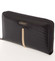 Lakovaná kožená čierna peňaženka na zips - Lorenti 780RS