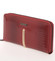 Lakovaná kožená červená peňaženka na zips - Lorenti 780RS