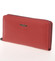 Väčšia dámska kožená červená peňaženka na zips - Lorenti GF119SL