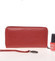 Väčšia dámska kožená červená peňaženka na zips - Lorenti GF119SL