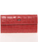 Dámska atraktívna kožená lakovaná peňaženka červená - Loren 72044CB