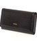 Stredne veľká lakovaná čierna peňaženka - Loren 6001RS