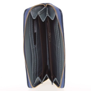 Moderná dámska peňaženka s pútkom modrá - Milano Design SF1821