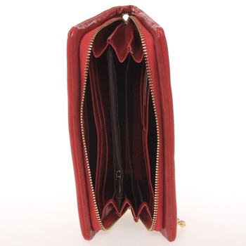 Módna dámska peňaženka/listová kabelka červená - Milano Design SF1803