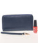 Originálna dámska modrá peňaženka/listová kabelka s pútkom - Milano Design SF1802