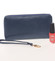 Originálna dámska modrá peňaženka/listová kabelka s pútkom - Milano Design SF1802