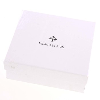 Trendy menšia dámska zlatá peňaženka so vzorom - Milano Design SF1815