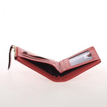 Jednoduchá malá dámska červená peňaženka - Milano Design SF1806