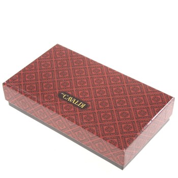 Módna dámska polokožená ružová peňaženka - Cavaldi PX244