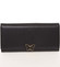 Exkluzívna dámska polokožená štruktúrovaná čierna peňaženka - Cavaldi PX242