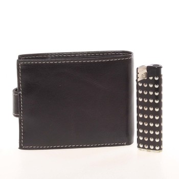 Moderná pánska kožená peňaženka čierna - BUFFALO Paise