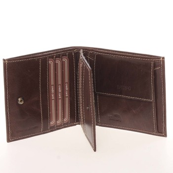 Elegantná kožená peňaženka pre mužov hnedá - BUFFALO Derry
