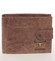 Prešívaná pánska kožená svetlohnedá peňaženka - ZAGATTO Ulick