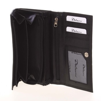 Dámska kožená peňaženka čierna - Delami Eamína