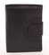 Elegantná pánska kožená čierna peňaženka - Delami Norm