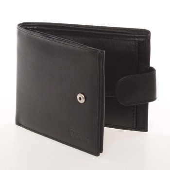Pánská kožená čierna peňaženka - Delami Silvain