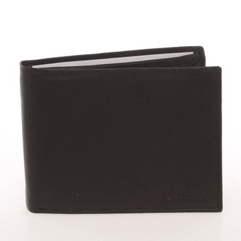 Kvalitná pánska kožená čierna peňaženka - Delami Archard