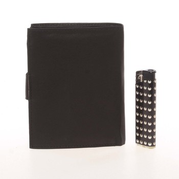 Módna pánska kožená čierna peňaženka - Delami Chappel