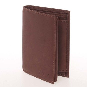 Pánska kožená hnedá peňaženka - Delami Therron
