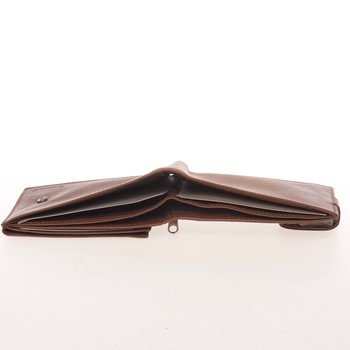 Pánska kožená svetlohnedá peňaženka - Delami Silvain