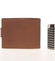 Pánska kožená svetlohnedá peňaženka - Delami Silvain
