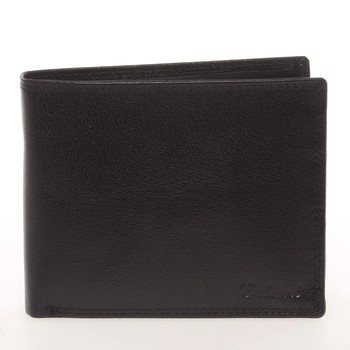Kožená elegantná čierna peňaženka pre mužov - Delami Gaillard