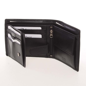 Pánska kožená čierna peňaženka - Delami Piperel