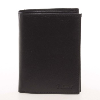 Módna pánska kožená čierna peňaženka - Delami Marquis