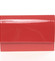 Štýlová dámska listová kabelka červená lesklá - Delami Boston