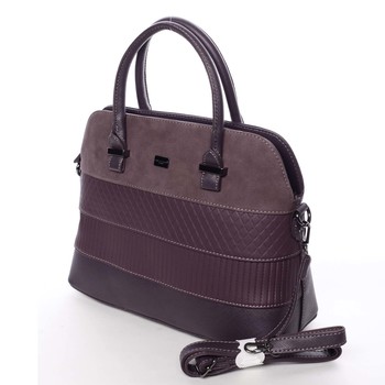 Exkluzívna dámska fialová pevná kabelka do ruky - David Jones Agape