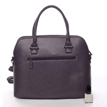 Exkluzívna dámska fialová pevná kabelka do ruky - David Jones Agape