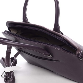 Exkluzívna dámska fialová pevná kabelka do ruky - David Jones Agape