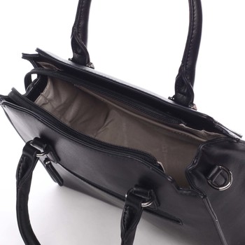 Luxusná dámska čierna kabelka do ruky - David Jones Agathi