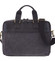 Luxusní pánská taška s koženými detaily černá - Gerard Henon Lonel