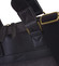 Luxusní pánská taška s koženými detaily černá - Gerard Henon Lonel