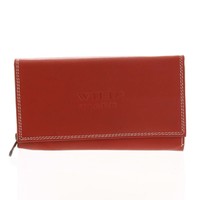 Dámska kožená peňaženka červená - WILD Haemon