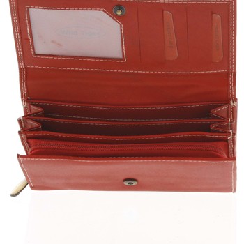 Dámska kožená peňaženka červená - WILD Haemon