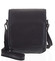 Čierna elegantná pánska kožená taška - WILD Telford