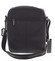 Čierna elegantná pánska kožená taška - WILD Markey
