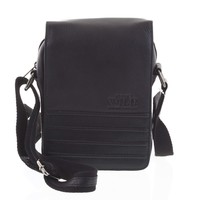 Čierna pánska elegantná kožená taška - WILD Peren